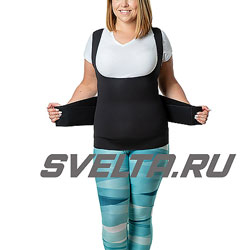 Майка-сауна для похудения с утягивающим живот корсетом SV11