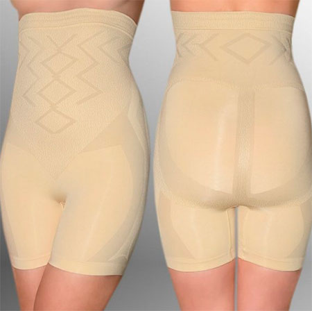 РАСПРОДАЖА Корректирующие панталоны высокие (с силиконовой ленточкой) -  утягивающее корректирующее белье для женщин Турция купить в магазине  pomogaetsrazu.ru
